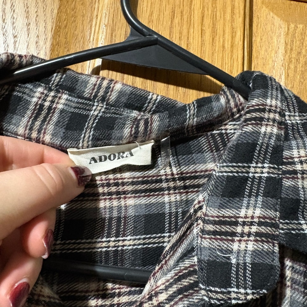 Plaid Button-Up Flannel - Picture 3 of 3